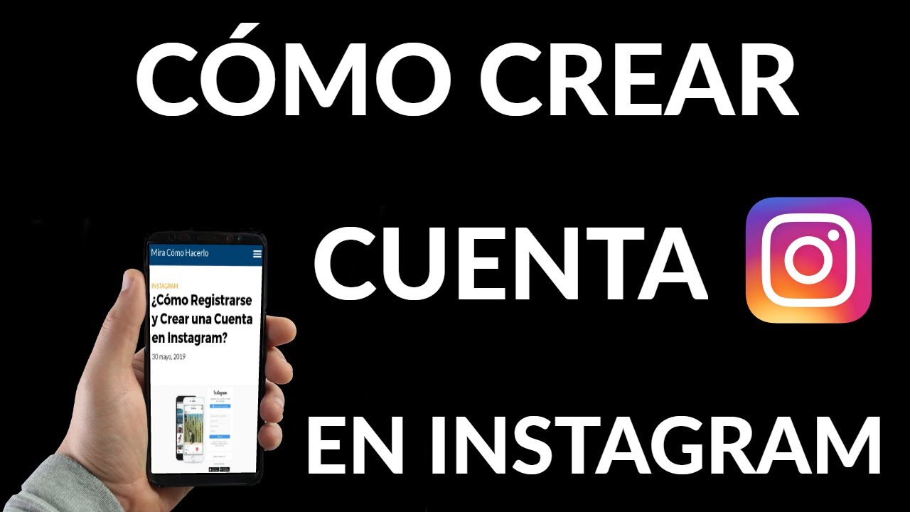 crear cuenta de instagram
